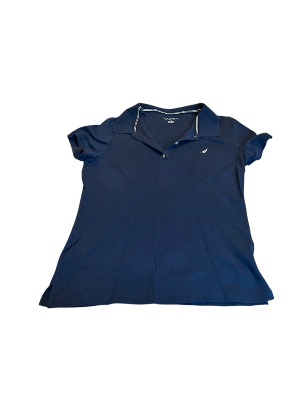 NAUTICA Navy Short Sleeve Polo Top